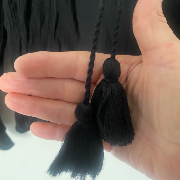 RD KoKo Anthropology Boho Embroidered & Beaded Blouse Size M - Picture 6 of 6